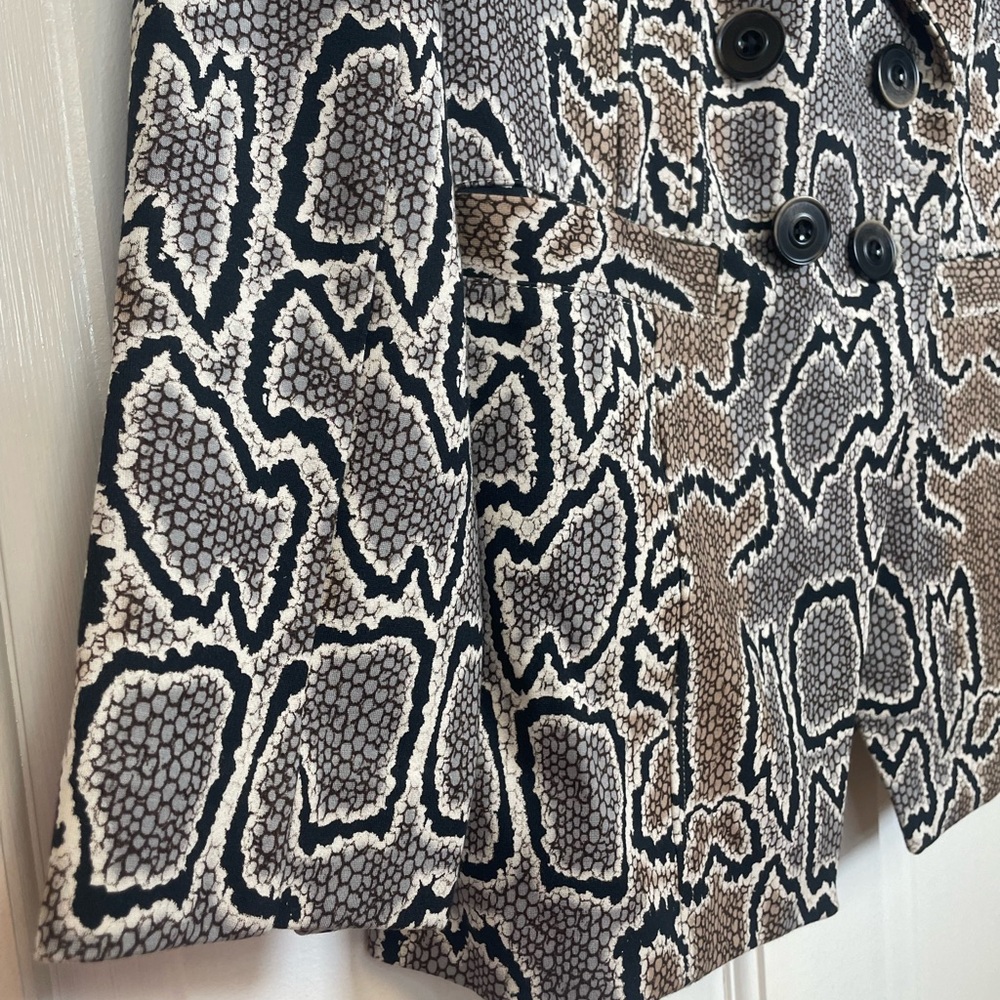 Cabi Python Double Breasted Blazer (Style #3733). - image 3